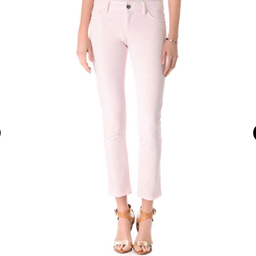 New DL Angel Mid Rise Skinny Ankle Light Pink  27